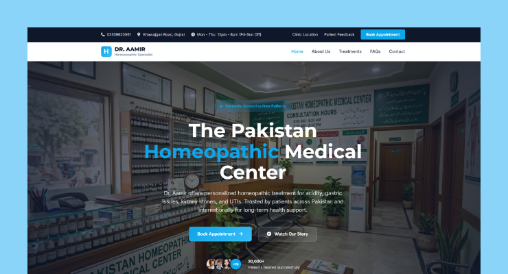 I will build a professional WordPress website for clinics and doctors